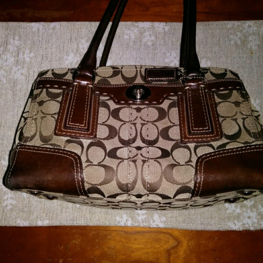 Vintage Brown coach satchel purse